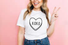 Load image into Gallery viewer, XOXO Candy Heart Valentine's Day Short-Sleeve Unisex T-Shirt