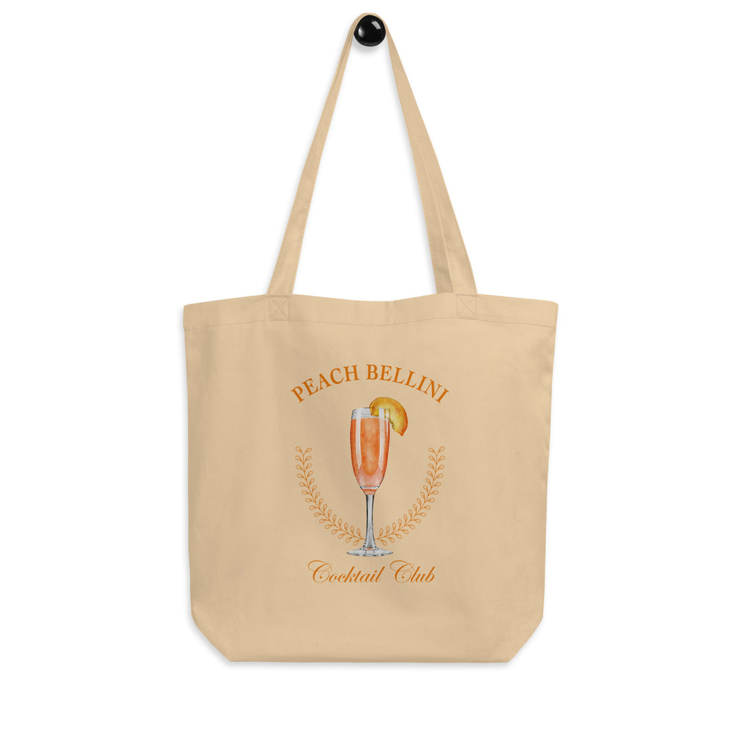 Peach Bellini Cocktail Club Eco Tote Bag