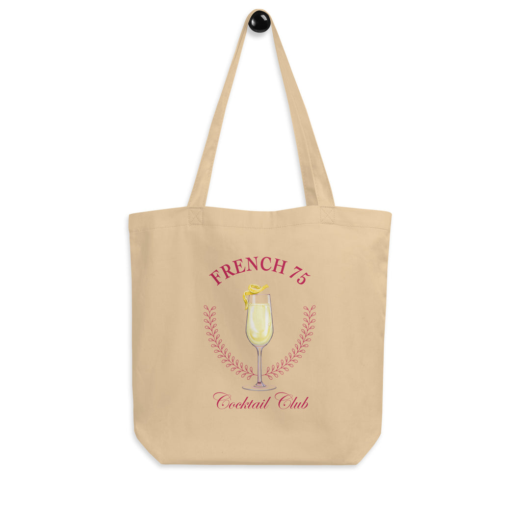 French 75 Cocktail Club Eco Tote Bag