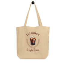 Load image into Gallery viewer, Cold Brew Coffee Club Eco Cotton Tote Bag
