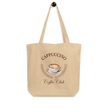 Load image into Gallery viewer, Cappuccino Coffee Club Eco Cotton Tote Bag
