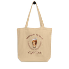 Load image into Gallery viewer, Iced Caramel Macchiato Coffee Club Eco Cotton Tote Bag
