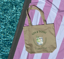 Load image into Gallery viewer, Gin &amp; Tonic Cocktail Club Eco Tote Bag
