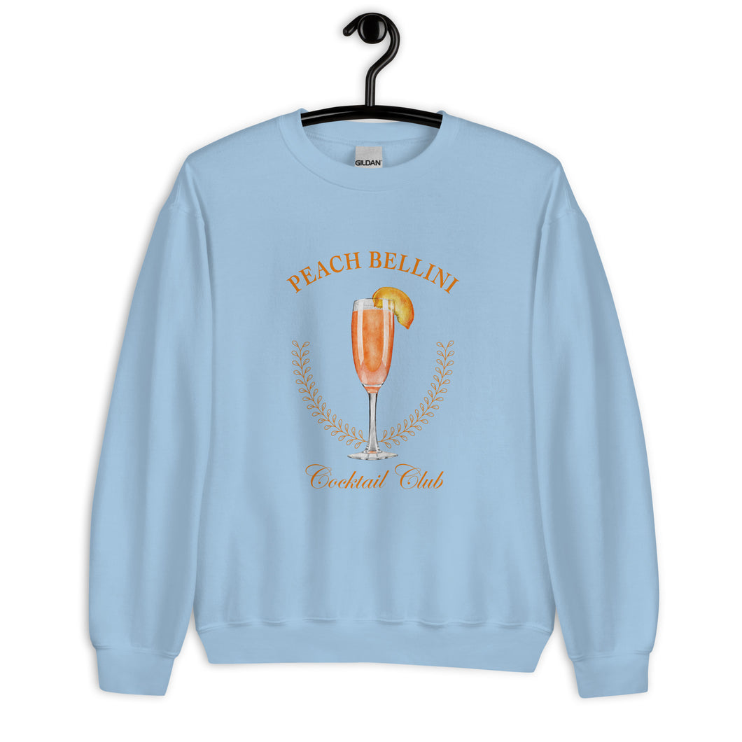 Peach Bellini Cocktail Club Unisex Sweatshirt