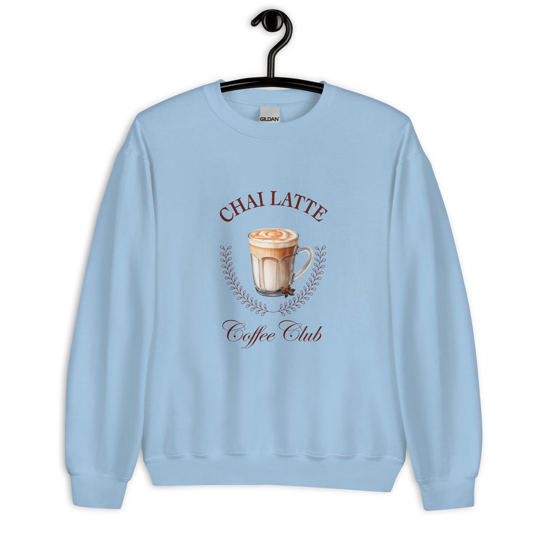 Chai Latte Coffee Club Unisex Sweatshirt