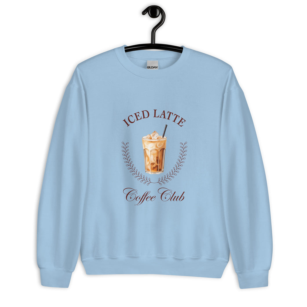 Iced Latte Coffee Club Unisex Sweatshirt