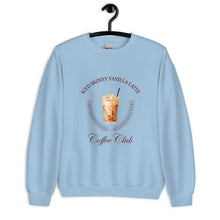 Load image into Gallery viewer, Iced Skinny Vanilla Latte Coffee Club Unisex Sweatshirt
