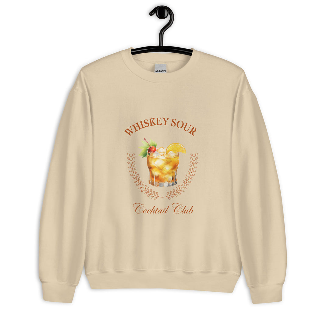 Whiskey Sour Cocktail Club Unisex Sweatshirt