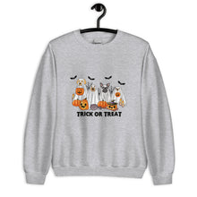 Load image into Gallery viewer, Trick Or Treat Dogs Unisex Sweatshirt
