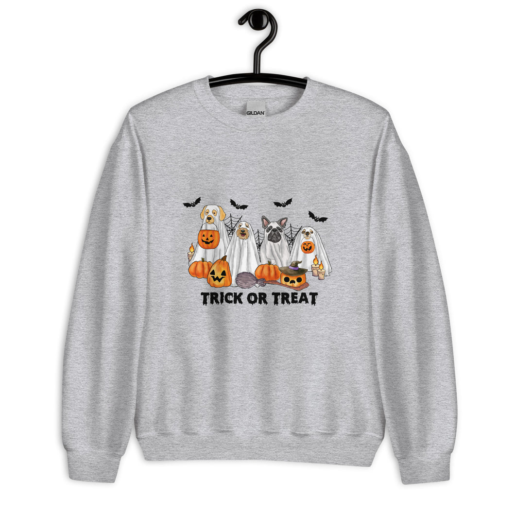 Trick Or Treat Dogs Unisex Sweatshirt