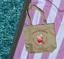 Load image into Gallery viewer, Vodka Cranberry Cocktail Club Eco Tote Bag
