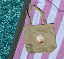 Load image into Gallery viewer, White Russian Cocktail Club Eco Tote Bag
