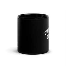 Load image into Gallery viewer, Stay At Home Dog Mom Black Glossy Mug
