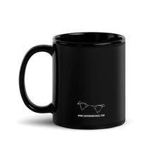Load image into Gallery viewer, Nope Candy Heart Anti Valentine&#39;s Day Black Glossy Mug

