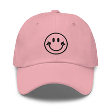 Load image into Gallery viewer, Middle Finger Smile Face Embroidered Dad Hat
