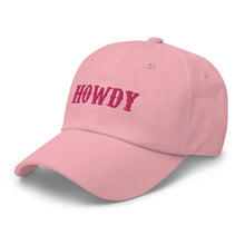 Load image into Gallery viewer, Howdy Pink Dad Hat
