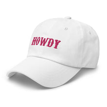 Load image into Gallery viewer, Howdy Pink Dad Hat
