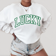 Load image into Gallery viewer, Lucky St Patrick&#39;s Day Unisex Sweatshirt
