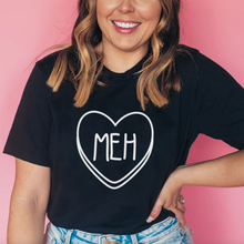 Load image into Gallery viewer, Meh Candy Heart Anti Valentine&#39;s Day Short-Sleeve Unisex T-Shirt
