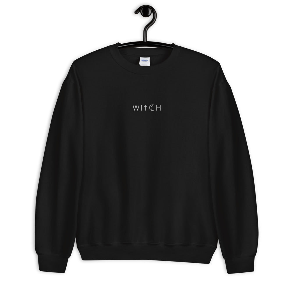 Witch Moon Embroidered Unisex Sweatshirt