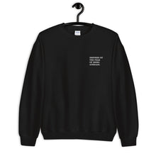 Load image into Gallery viewer, Inspired By The Fear Of Being Average Embroidered Unisex Sweatshirt
