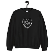 Load image into Gallery viewer, Dead Inside Candy Heart Anti Valentine&#39;s Day Unisex Sweatshirt
