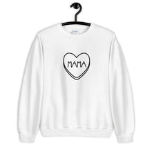 Load image into Gallery viewer, Mama Candy Heart Valentine&#39;s Day Unisex Sweatshirt
