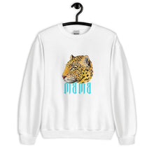 Load image into Gallery viewer, Mama Aqua Leopard Head Graphic Unisex Sweatshirt
