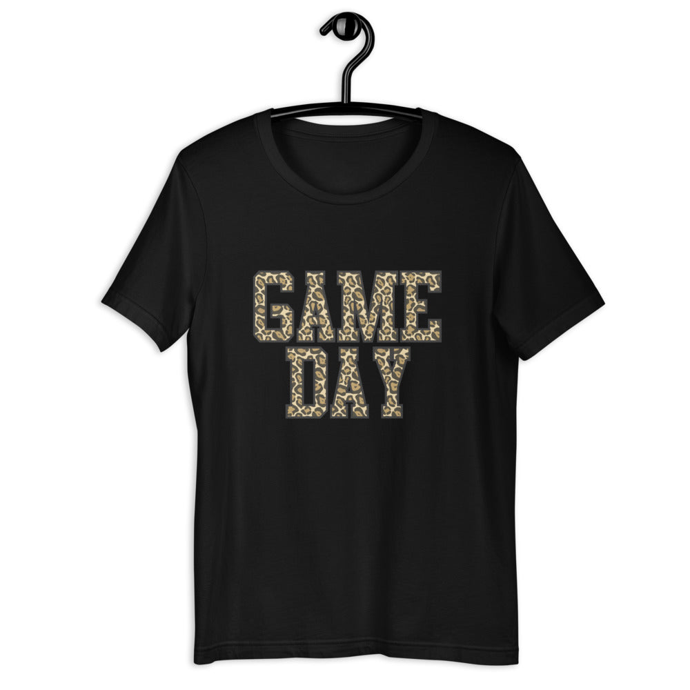 Game Day Leopard Print Short-Sleeve Unisex T-Shirt