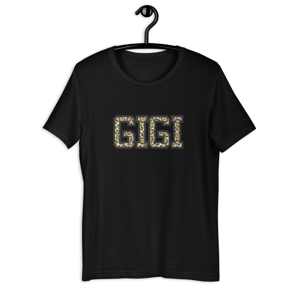 Gigi Leopard Print Short-Sleeve Unisex T-Shirt
