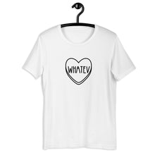 Load image into Gallery viewer, Whatev Candy Heart Anti Valentine&#39;s Day Short-Sleeve Unisex T-Shirt

